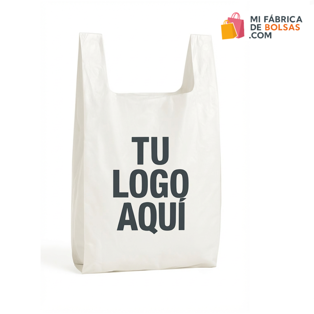 bolsas de plastico asa camiseta personalizadas con logo